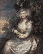 Thomas Gainsborough Mrs Thomas Hibbert. Neue Pinakothek. France oil painting artist